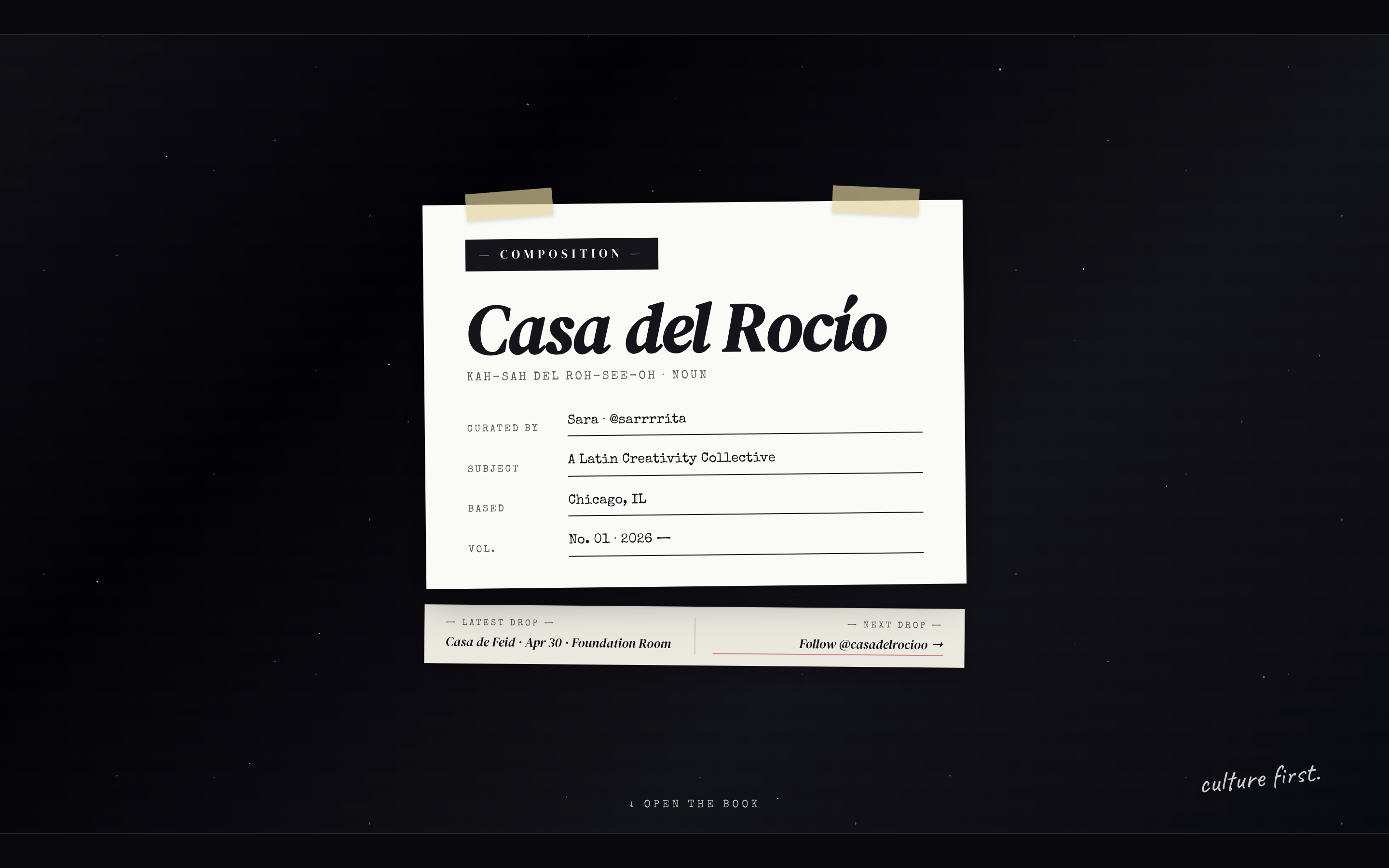Casa del Rocío — Latin culture-first marketing collective