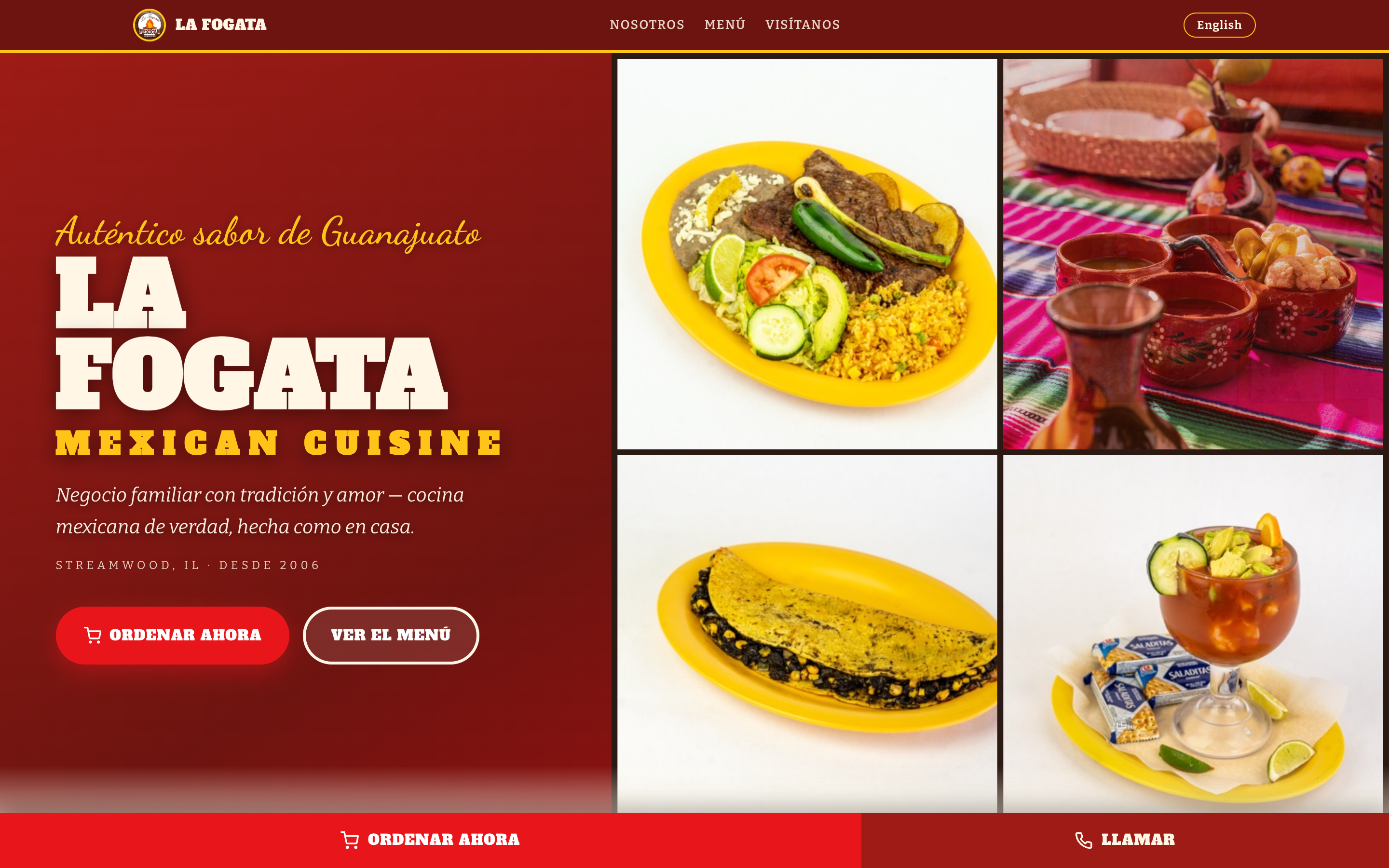 La Fogata Mexican Cuisine · family-owned restaurant in Streamwood, IL