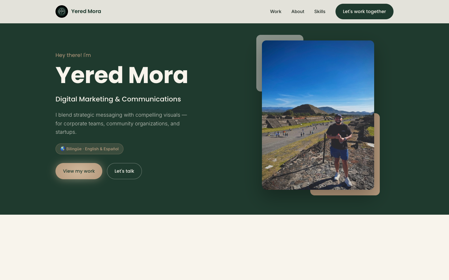 Yered Mora — bilingual marketing portfolio
